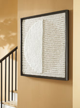 Bay Furniture Gallery - Ashley Furniture - Bachard Wall Decor - Wall Decor / Tan/White - A8010330